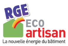 certification RGE ECO Artisan